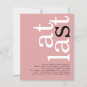 Papier BUDGET Au Code QR Dernier Dusty Rose Texte Fiançai (Devant)