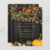 Papier Budget automne automne automne baby shower invitat (Devant / Derrière)