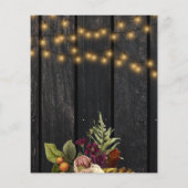 Papier Budget automne automne automne baby shower invitat (Dos)