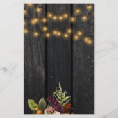 Papier Budget automne automne faire-part de mariage de bo (Dos)