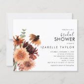 Papier Budget Automne Automne Terracotta Fête des mariées (Devant)