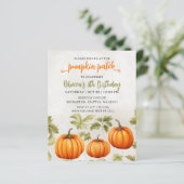 Papier Budget Automne Burnt Orange Citrouille Patch Anniv (Debout devant)