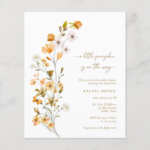 Papier BUDGET Automne Fleur sauvage Petit Baby shower Cit