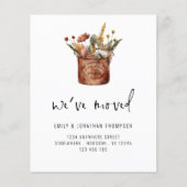 Papier Budget Automne Fleurs sauvages Nous avons déménagé (Devant)