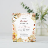 Papier Budget Automne Mariage Fête des mariées tournesol (Debout devant)