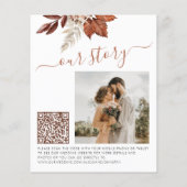Papier Budget automne photo mariage de automne QR enregis (Dos)