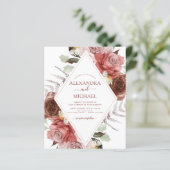 Papier Budget Automne Photo Mariage Terracotta Automne (Debout devant)