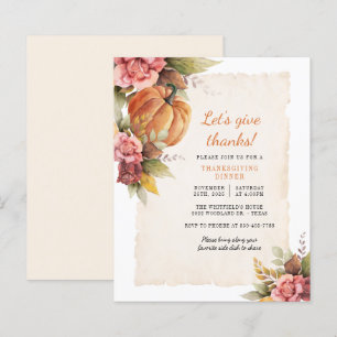 Papier Budget Automne Rustique Citrouille Thanksgiving In