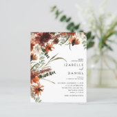 Papier Budget Automne Terracotta Rustique Mariage Circula (Debout devant)