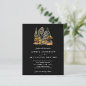 Papier Budget Autumn Forest Photo QR code mariage invitat (Debout devant)