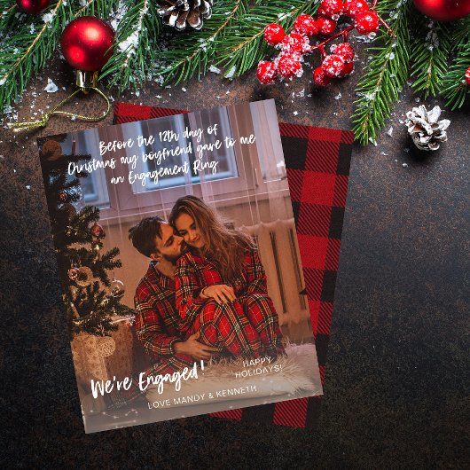 Papier Budget avant le 12 de Noël photo engagée