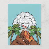 Papier BUDGET Avoir Blast Dinosaur Anniversaire Invitatio (Dos)