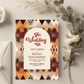 Papier Budget Aztec Tribal Brown ethnie Mariage occidenta