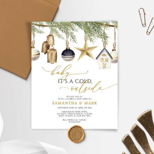 Papier Budget Baby c'est une invitation à la douche extér