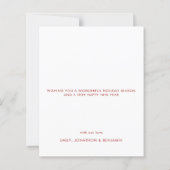 Papier Budget Baby First Christmas Photo Small Flat Card (Dos)