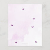 Papier Budget Baby in Bloom Bow Girl Baby shower Invitati (Dos)