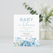 Papier Budget Baby In Bloom Boy Baby shower Invitation (Debout devant)