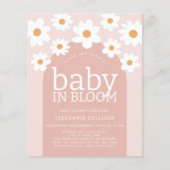 Papier Budget Baby in Bloom Daisy Baby shower Invitation (Devant)
