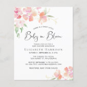 Papier Budget Baby in Floral Shower Invitation (Devant)