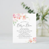 Papier Budget Baby in Floral Sprinkle Invitation (Debout devant)
