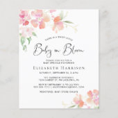 Papier Budget Baby in Floral Sprinkle Invitation (Devant)