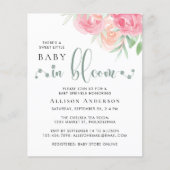 Papier Budget Baby in Floral Sprinkle Invitation (Devant)