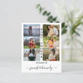 Papier Budget Baby shower 6 Photo Collage Typographie Cut (Debout devant)