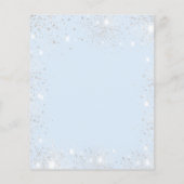 Papier Budget Baby shower bébé bleu garçon argent parties (Dos)