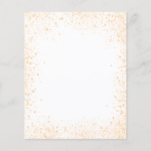 Papier Budget Baby shower blanc or parties scintillant ga (Dos)