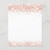 Papier Budget Baby shower éléphant fille rougir blanc (Dos)