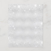 Papier Budget Baby shower garçon argent bleu invitation (Dos)