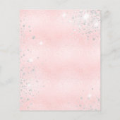 Papier Budget Baby shower ours en peluche fille rose arge (Dos)