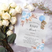 Papier Budget Baby shower pampas herbe argent peluche