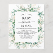 Papier Budget Baby shower par Mail Eucalyptus Géométrique (Devant)