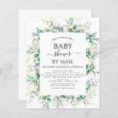 Papier Budget Baby shower par Mail Eucalyptus Géométrique (Devant / Derrière)