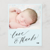 Papier Budget baby shower photo simple merci (Devant)
