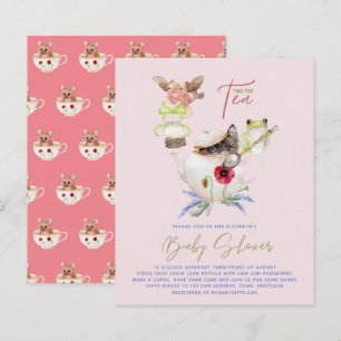 Papier BUDGET Baby shower Tea Party Bois Animaux mignons
