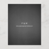 Papier Budget Baby's Breath G Chalkboard Save Date (Dos)