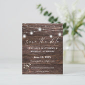 Papier Budget Baby's Breath Rustique Faire-Part de Conser (Debout devant)