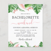 Papier Budget Bachelorette Week-end Itinéraire Tropical (Devant)