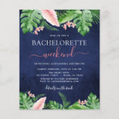 Papier Budget Bachelorette Week-end Itinéraire Tropical (Devant)