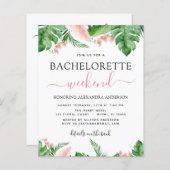 Papier Budget Bachelorette Week-end Itinéraire Tropical (Devant / Derrière)