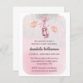 Papier Budget Ballet Chaussures & Papillon fête d'anniver (Devant / Derrière)