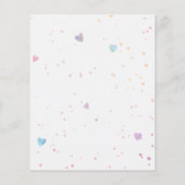 Papier Budget Ballons mignons Pink Or One Invitation (Dos)