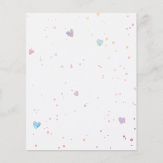 Papier Budget Ballons mignons Pink Or One Invitation (Dos)