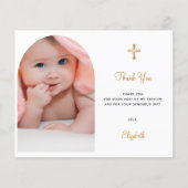 Papier Budget baptême arche photo merci (Devant)