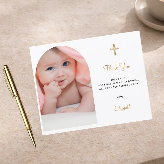 Papier Budget baptême arche photo merci