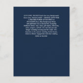 Papier BUDGET Baptême Bautizo Baptême VÉGÉTATION Invitati (Dos)