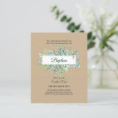 Papier BUDGET Baptême Bautizo Baptême VÉGÉTATION Invitati (Debout devant)