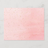 Papier Budget baptême rose or scintille photo merci (Dos)